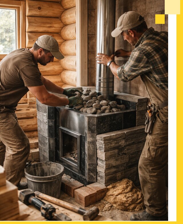 Строительство и отделка русских бань под ключ в Мирном