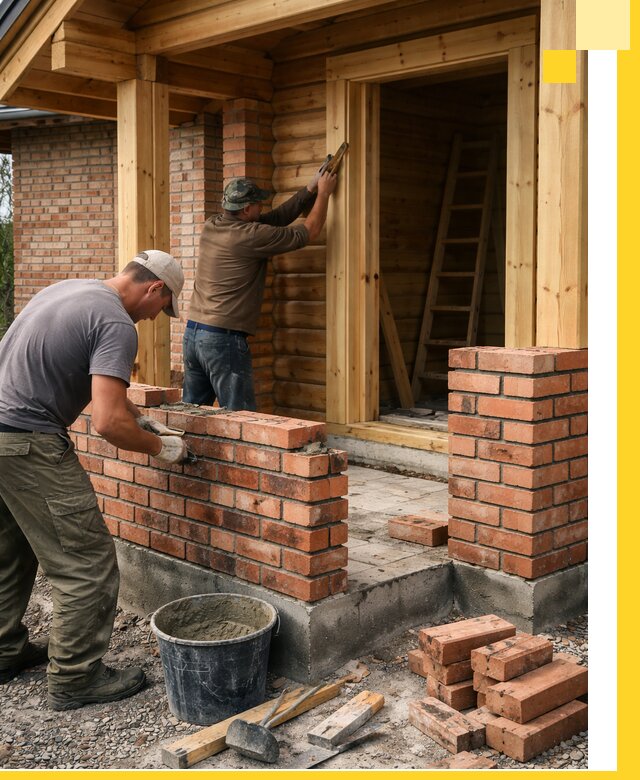 Строительство кирпичных бань под ключ в Мирном с гарантией качества