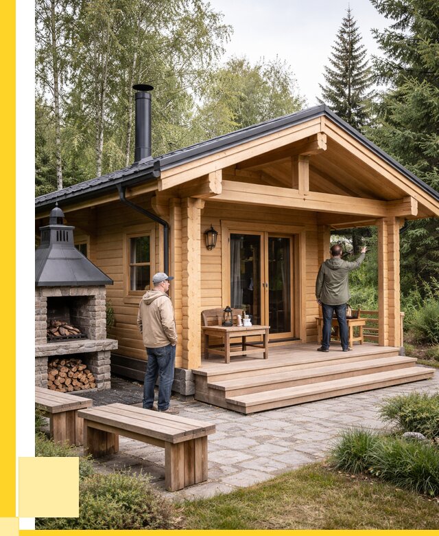 Деревянные бани под ключ в Мирном от 454905 р. | ЭриданМир