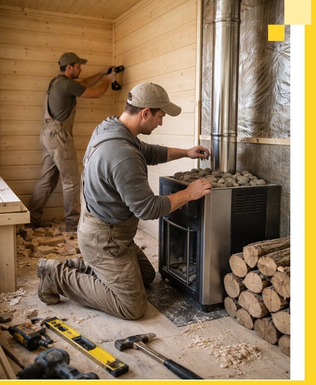 Строительство деревянных бань под ключ в Мирном проекты и монтаж