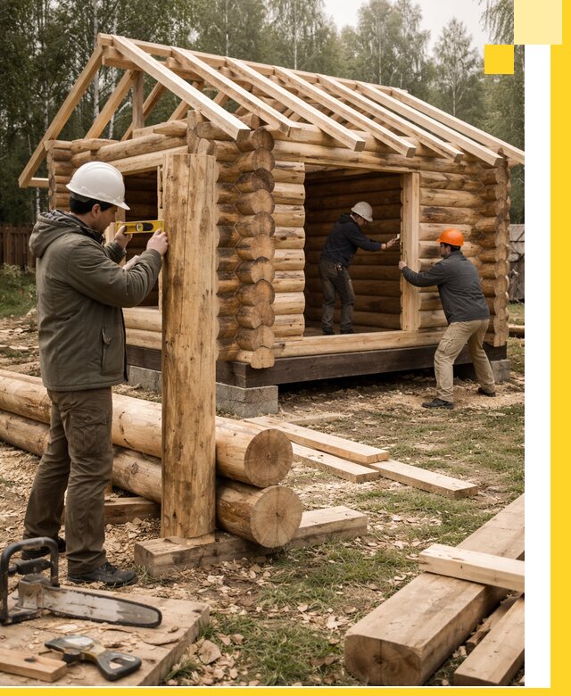 Строительство бань для дачи под ключ в Мирном с доставкой и монтажом