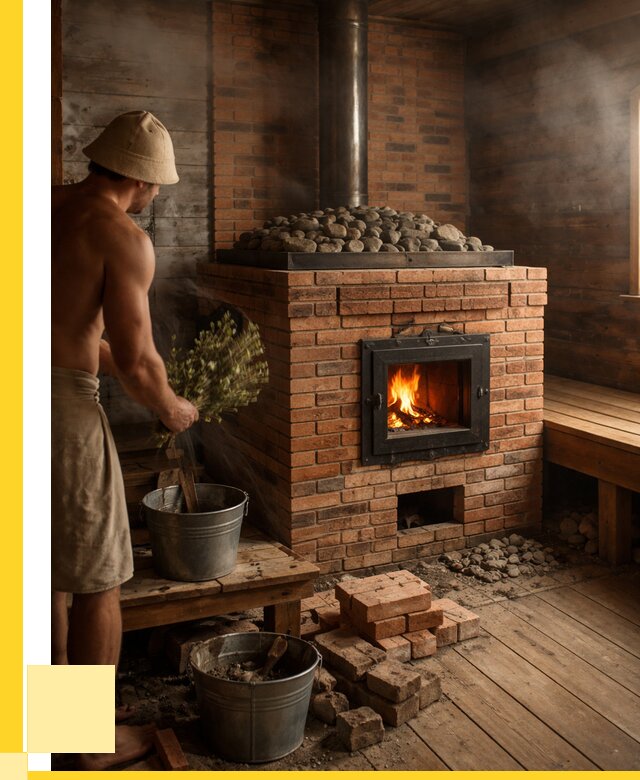 Кирпичные банные печи в Мирном от 90981 р. | ЭриданМир