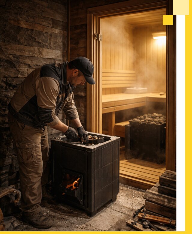 Строительство бани с сауной под ключ в Мирном от проекта до сдачи