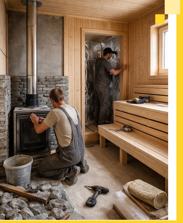 Строительство и изготовление бань под ключ в Мирном