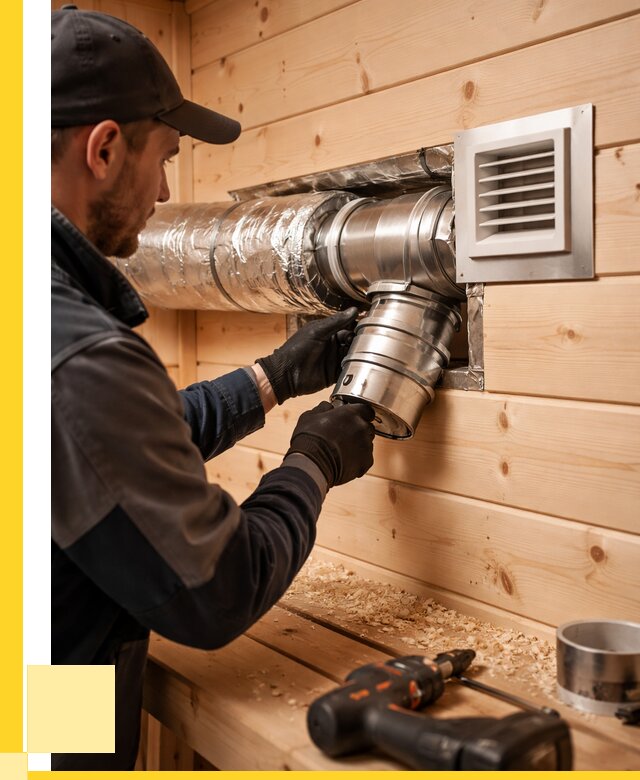 Монтаж вентиляции бани в Мирном от 12131 р. | ЭриданМир