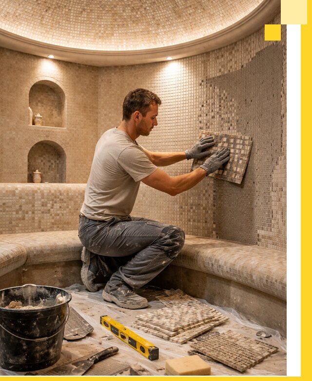 Устройство и монтаж домашнего хамама под ключ в Мирном