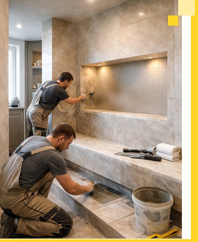 Профессиональное строительство хамама в квартире в Мирном