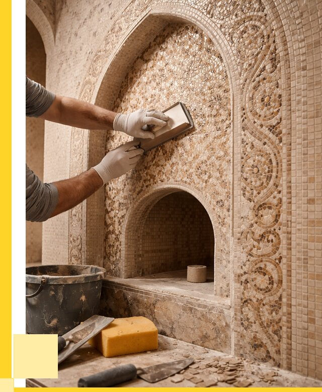 Мозаика для хамама в Мирном под ключ от 5055 р. | ЭриданМир