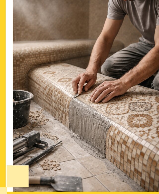 Плитка для хамама под ключ в Мирном от 3538 р. | ЭриданМир