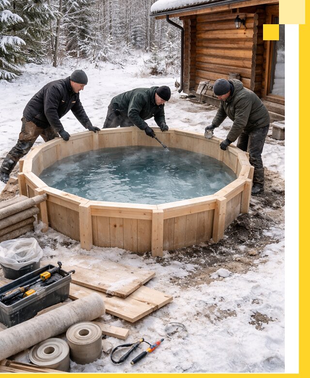 Изготовление и установка ледяных купелей под ключ в Мирном